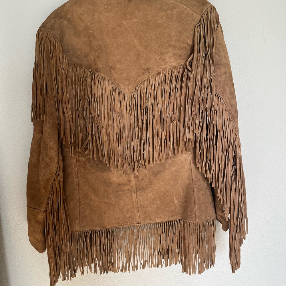 Vintage Western Suede Fringe Jacket